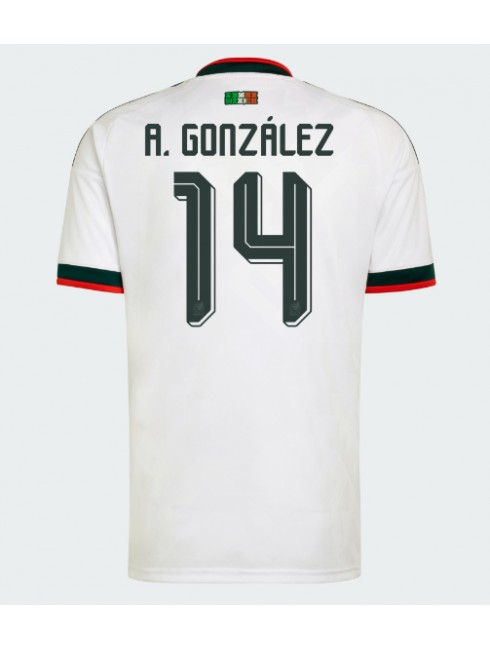 Mexiko Armando Gonzalez #14 Auswärtstrikot WM 2026 Kurzarm Mexiko Armando Gonzalez #14 Auswärtstrikot WM 2026 Kurzarm